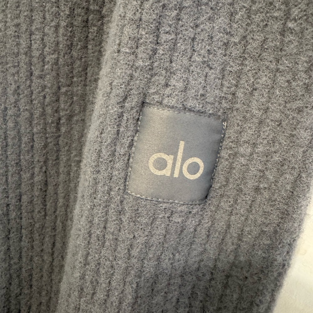 ALO Snuggle Up Sweater High-Waist Wide Leg Pant EUC Size Medium - Picture 5 of 6